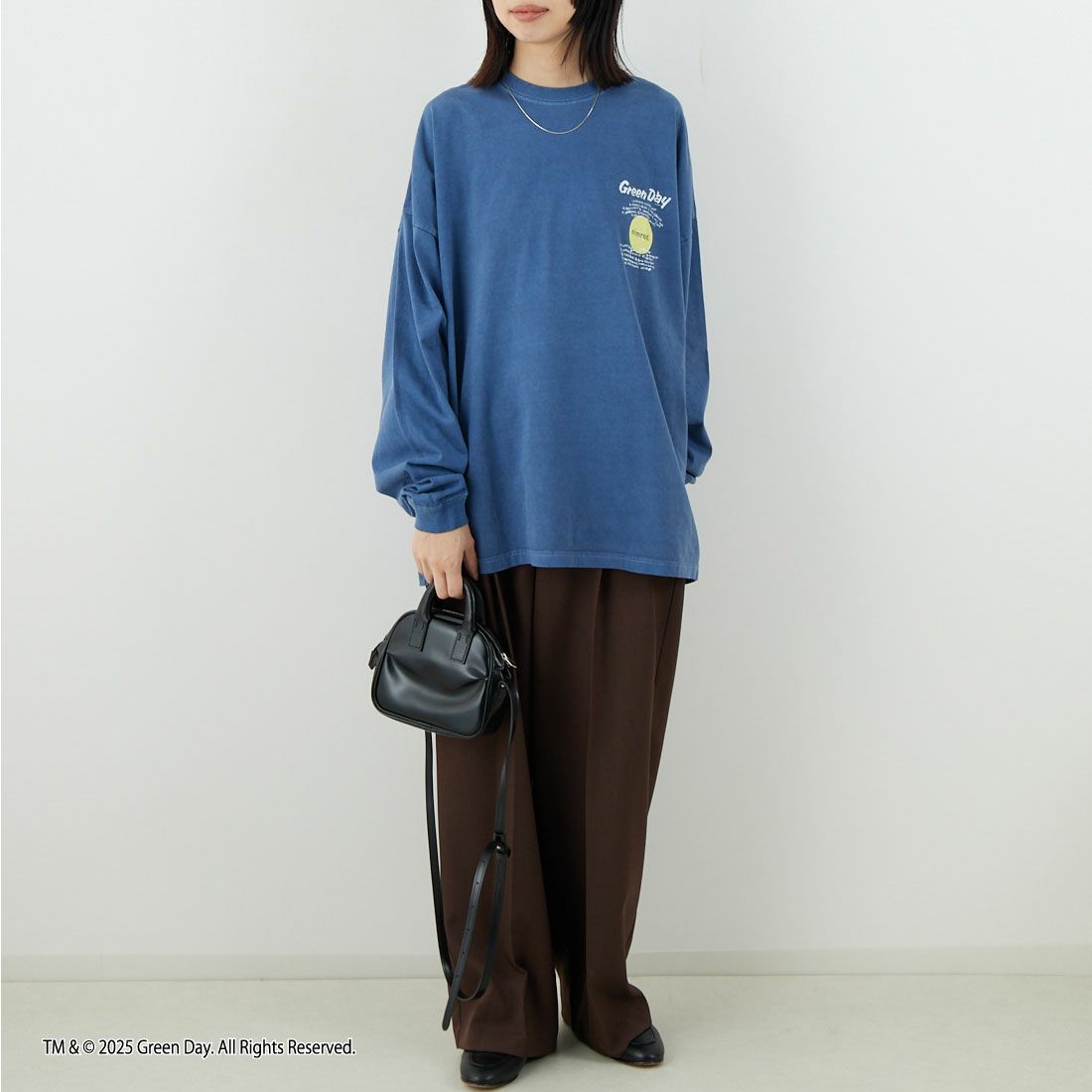 GOOD ROCK SPEED [グッドロックスピード] Nimrod/Tシャツ [25GRD201W] LT.NAVY &&モデル身長：162cm 着用サイズ：F&&