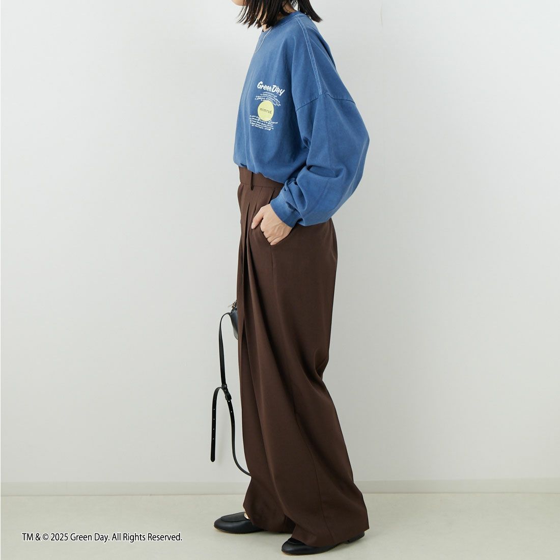 GOOD ROCK SPEED [グッドロックスピード] Nimrod/Tシャツ [25GRD201W] LT.NAVY &&モデル身長：162cm 着用サイズ：F&&