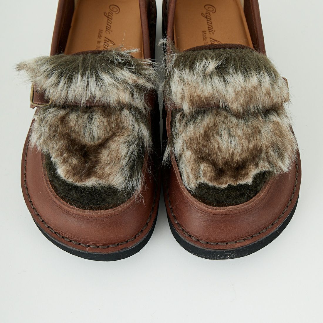 Organic handloom [オーガニックハンドルーム] SEVRES ファーローファー [OH018118] BROWNBROWN