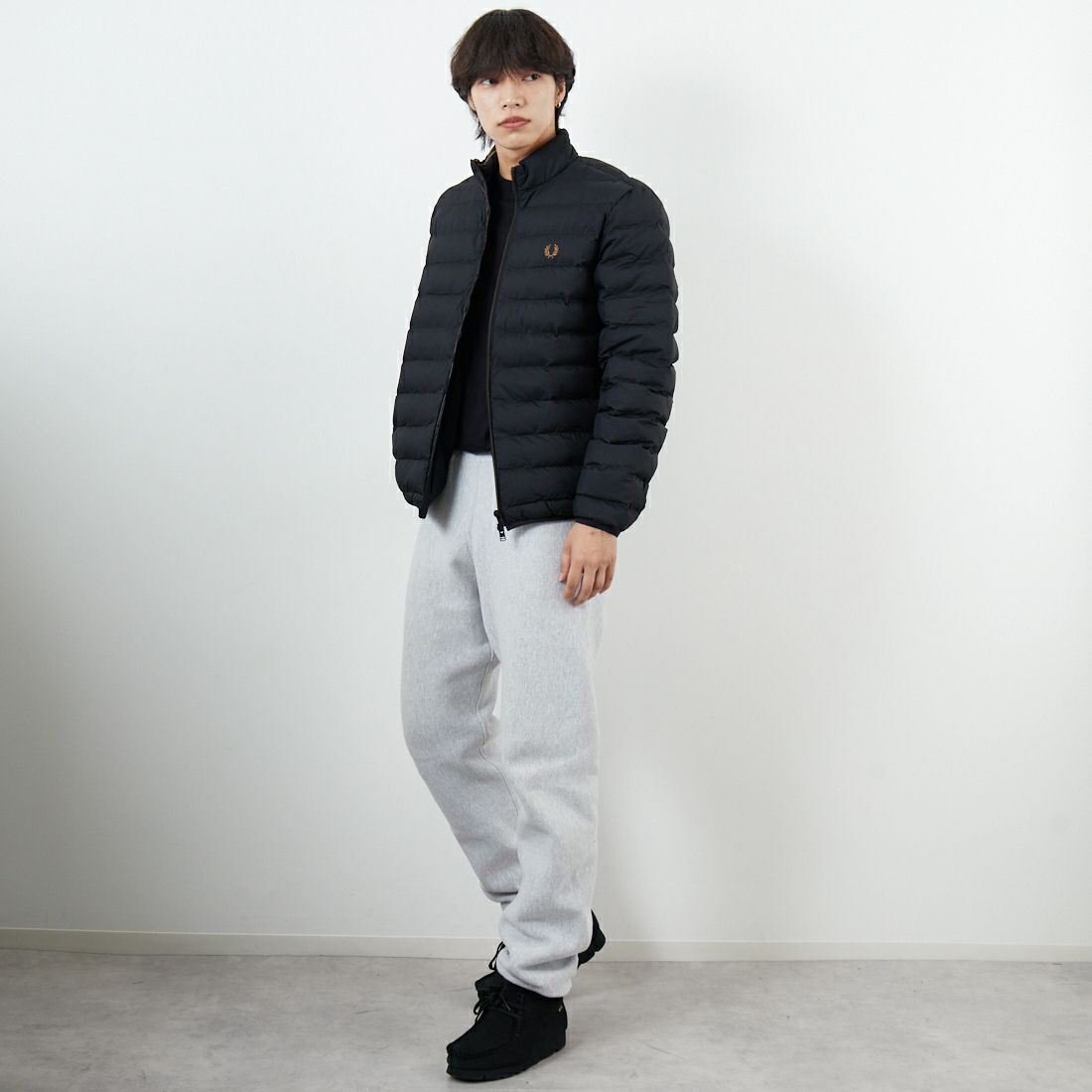 FRED PERRY [フレッドペリー] インサレーテッドジャケット [J4564] 102 BLACK