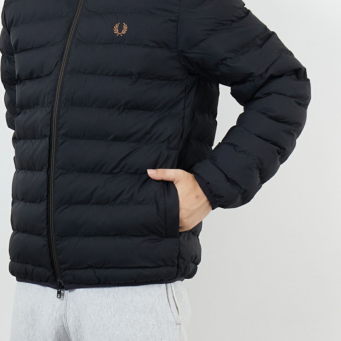 FRED PERRY [フレッドペリー] インサレーテッドジャケット [J4564] 102 BLACK