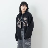 BLACK&&モデル身長：167cm 着用サイズ：ONE SIZE&&