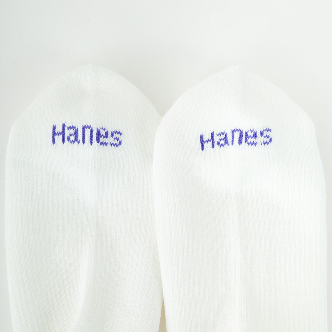 Hanes [ヘインズ] 3足組ロークルーソックス by THE DODO JEAN (ハーフパイル) [HWSCC001] 010 ﾎﾜｲﾄ