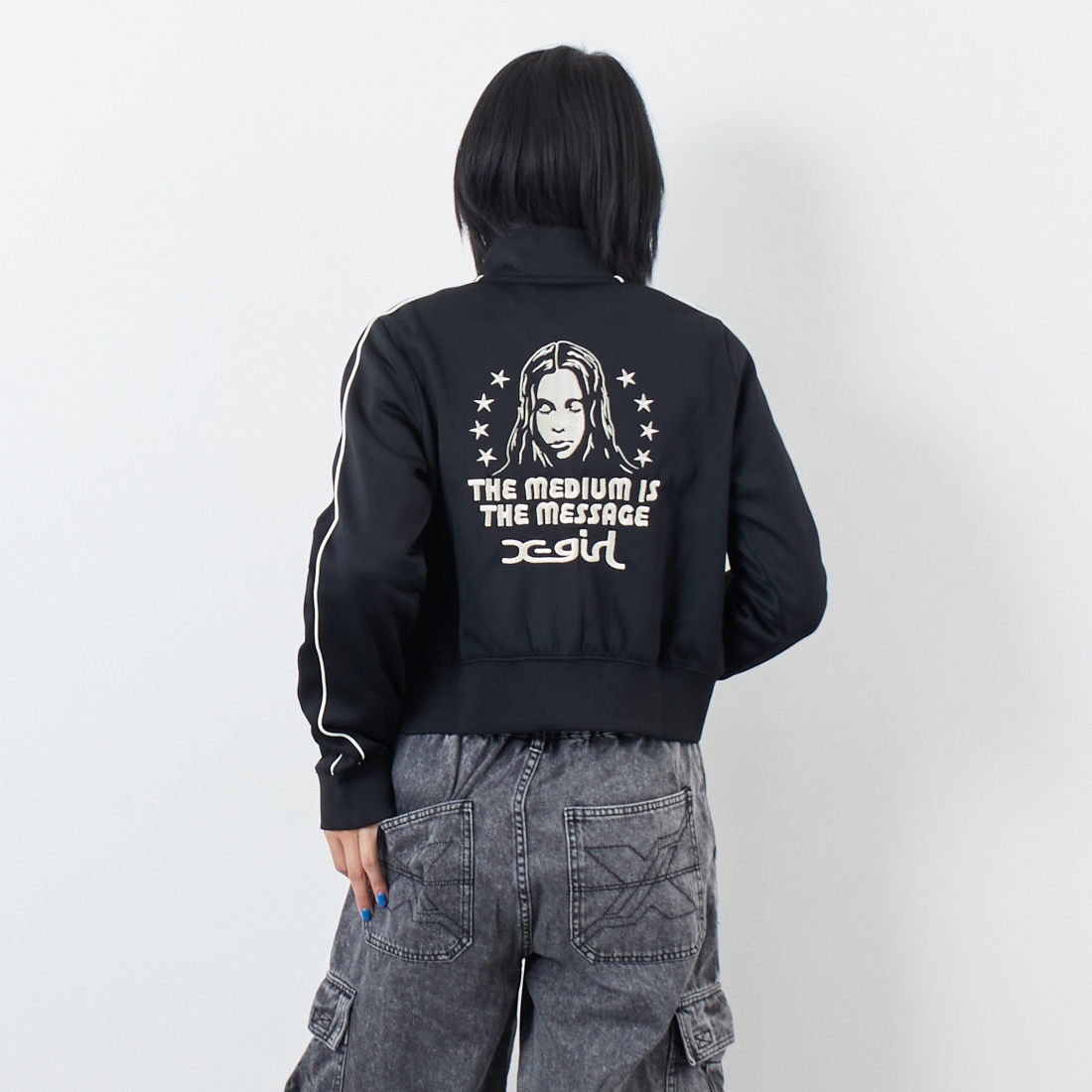 X-girl ラグワンフリース ジャケット X-girl x HYSTERIC GLAMOUR