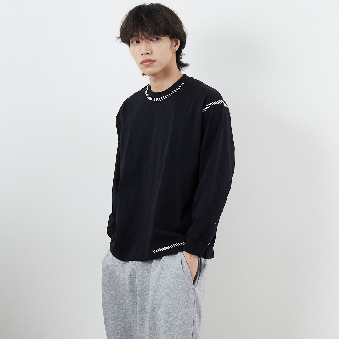 700 BLACK&&モデル身長：179cm 着用サイズ：1&&