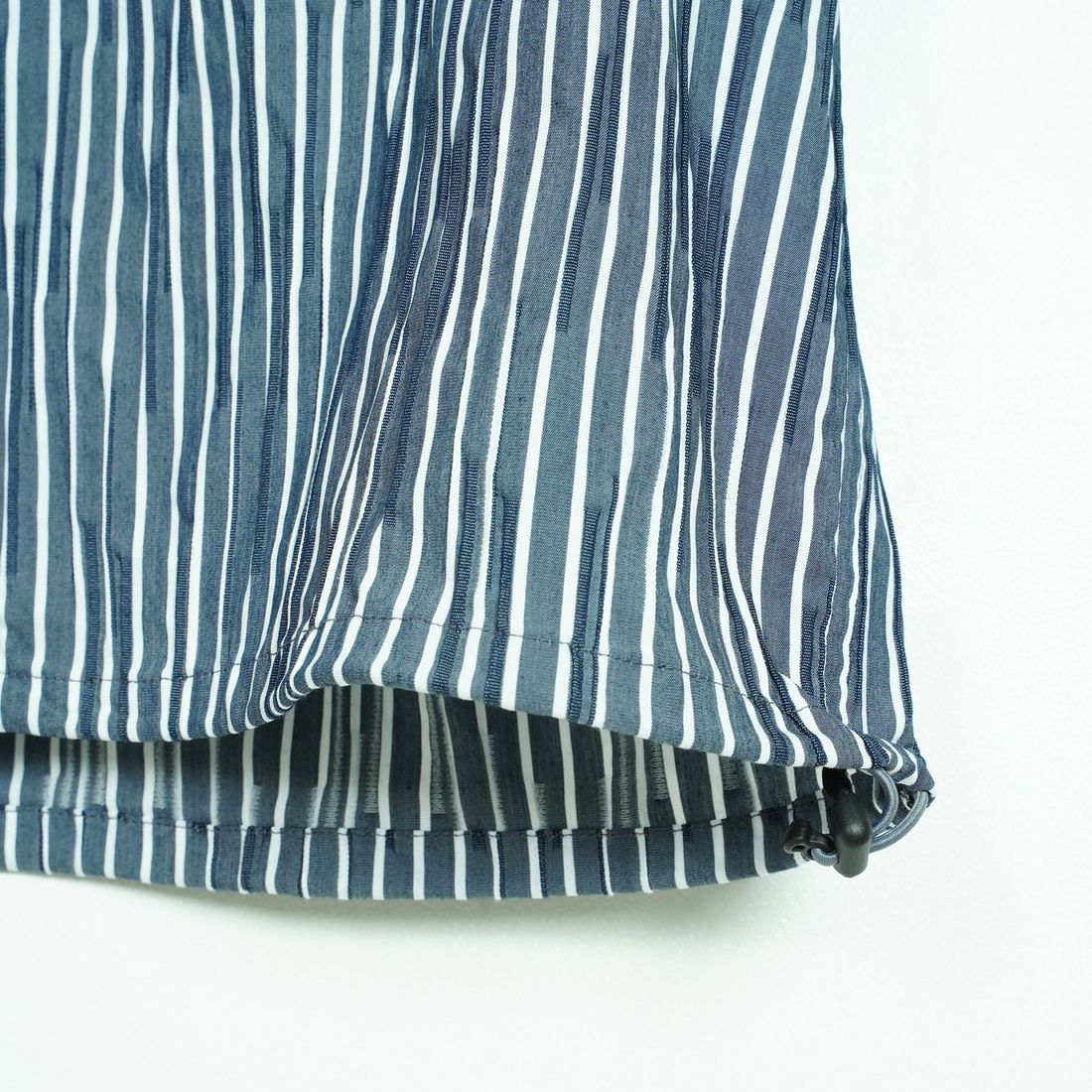 SLICK [スリック] ストライプタックジャガード ドローストリングスレギュラーカラーシャツ [5121018] 210 NAVY