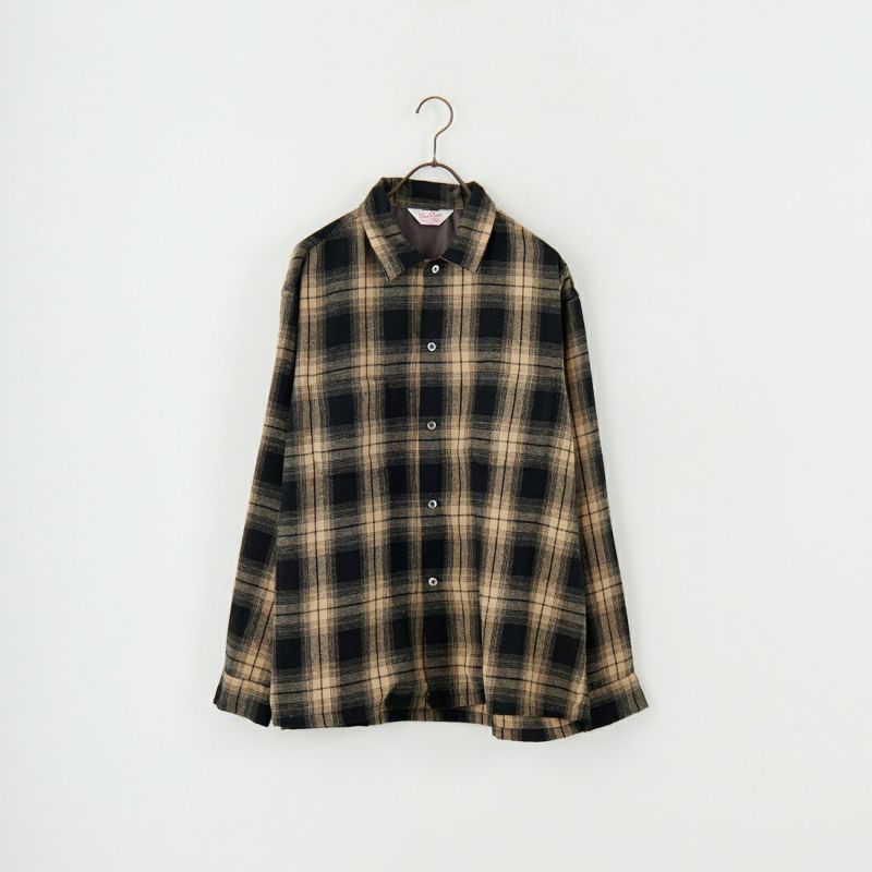 ATELIER BETON [アトリエベトン] リネンチェック シャツブルゾン [241
