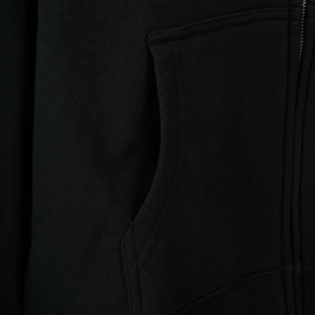 NEW VINTAGE GOLF [ニュービンテージゴルフ] ロゴプリントジップフーディ [NVG-0412] BLACK