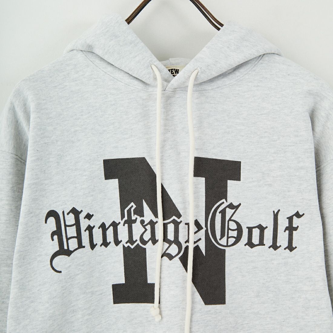 NEW VINTAGE GOLF [ニュービンテージゴルフ] クラシックロゴプリントフーディ [NVG-0405] GREY
