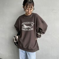 Americana [アメリカーナ] リバースウィーブ クルーネックスウェット