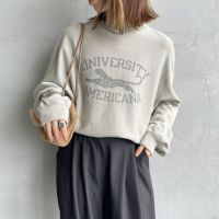 Americana [アメリカーナ] リバースウィーブ クルーネックスウェット
