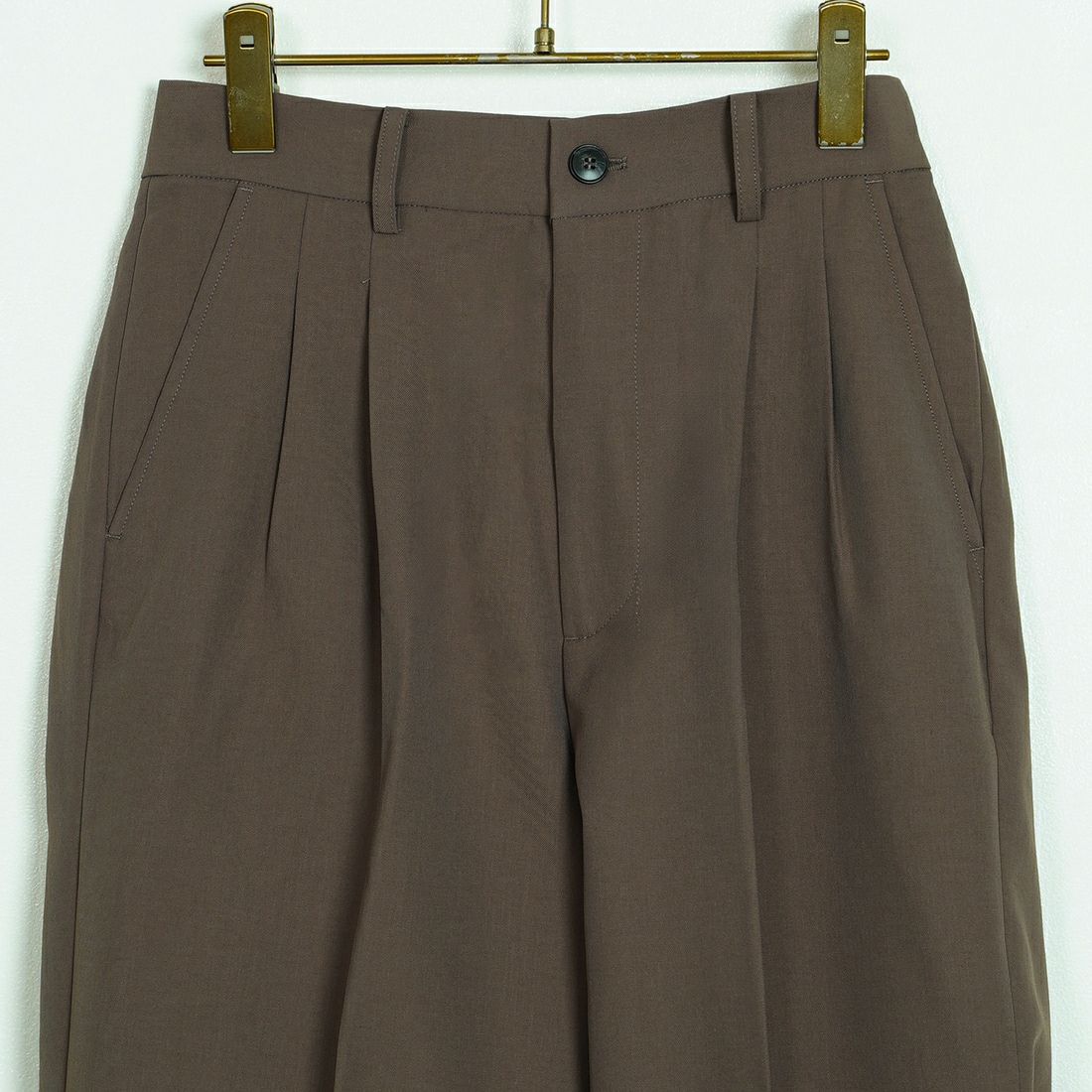 SLICK [スリック] テックツイルツータックスラックス [5161027] 500 BROWN