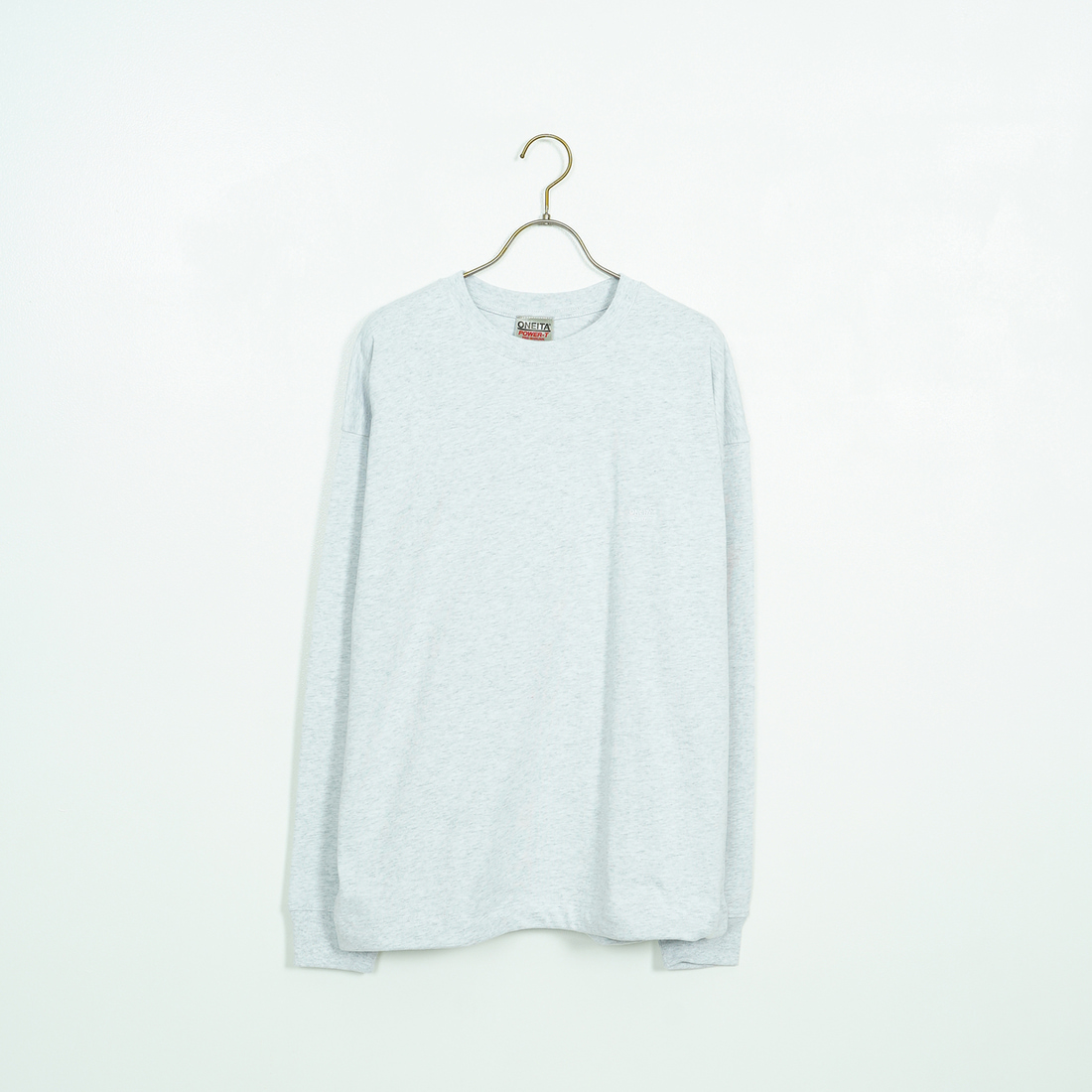 ONEITA [オニータ] ケミカル加工ドロストロングスリーブTシャツ [2523-468IN] ASH
