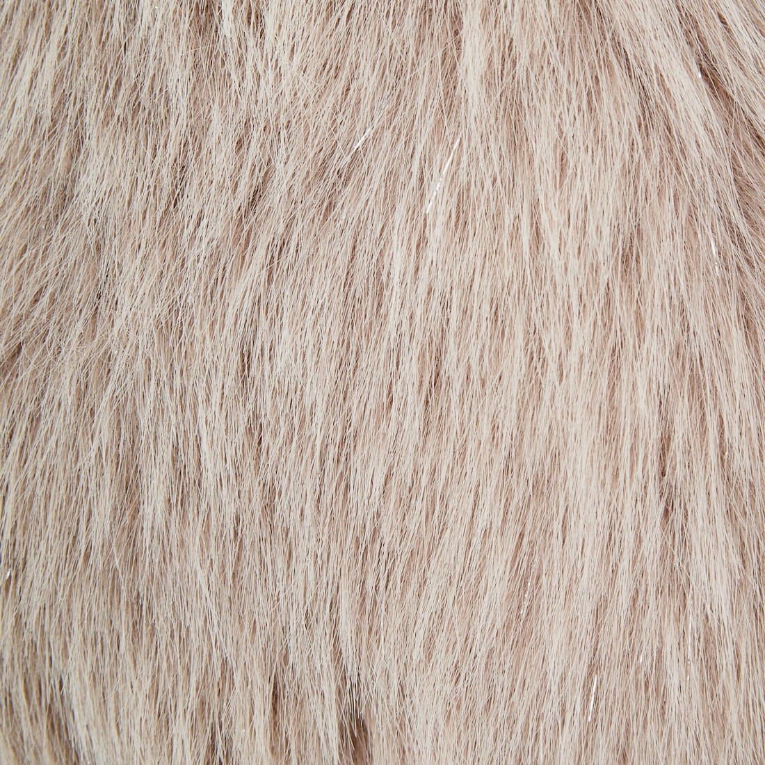 Jeans Factory Clothes [ジーンズファクトリークローズ] ラメファーベスト [21256056] 033 ﾍﾞｰｼﾞｭ