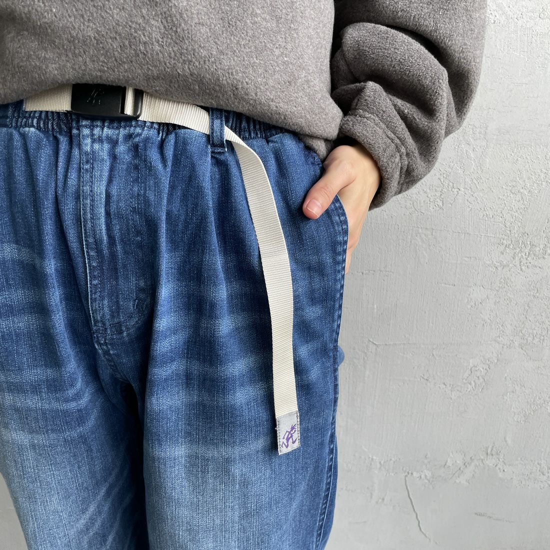 GRAMiCCi [グラミチ] 別注 ストレッチデニム エブリデイパンツ [GUP5-F1023-JF] D.USED BLU