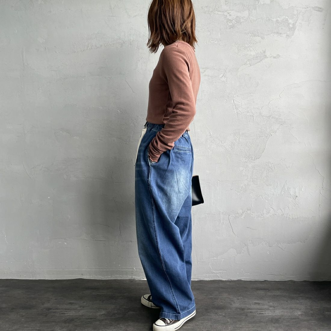 GRAMiCCi [グラミチ] 別注 ワイドデニムパンツ [GUP5-F1089-JF] D.USED BLU