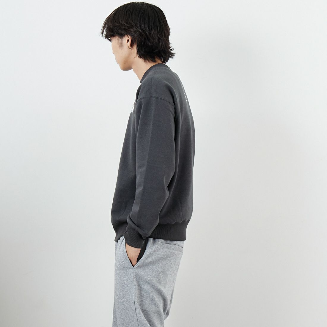 THE NORTH FACE [ザ ノースフェイス] ズーピッカークルー [NT12536] AG &&モデル身長：179cm 着用サイズ：M&&