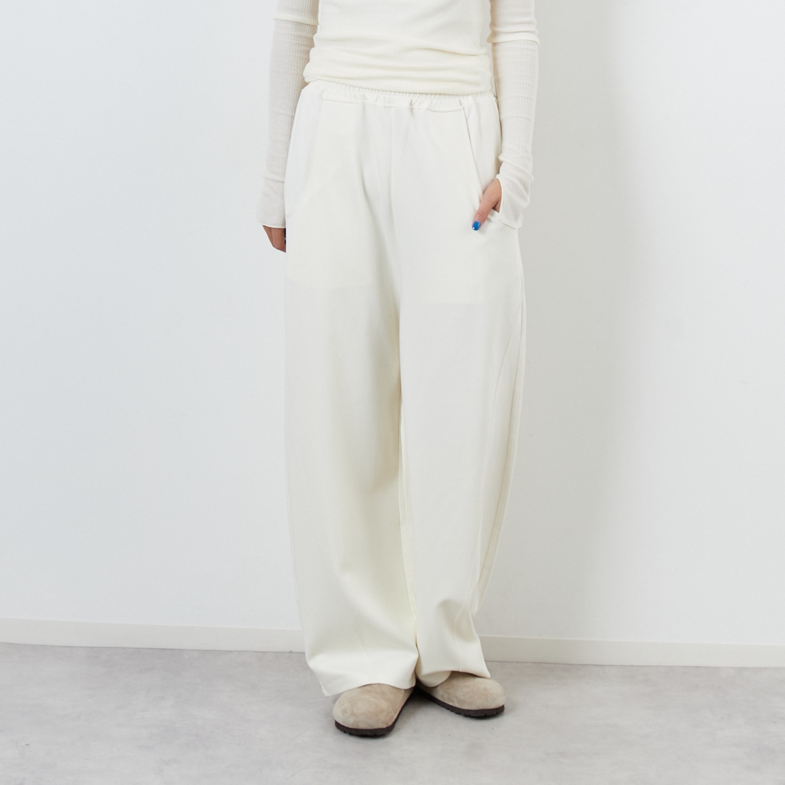 DIGNITE COLLIER [ディニテコリエ] カットカーブパンツ [80256045