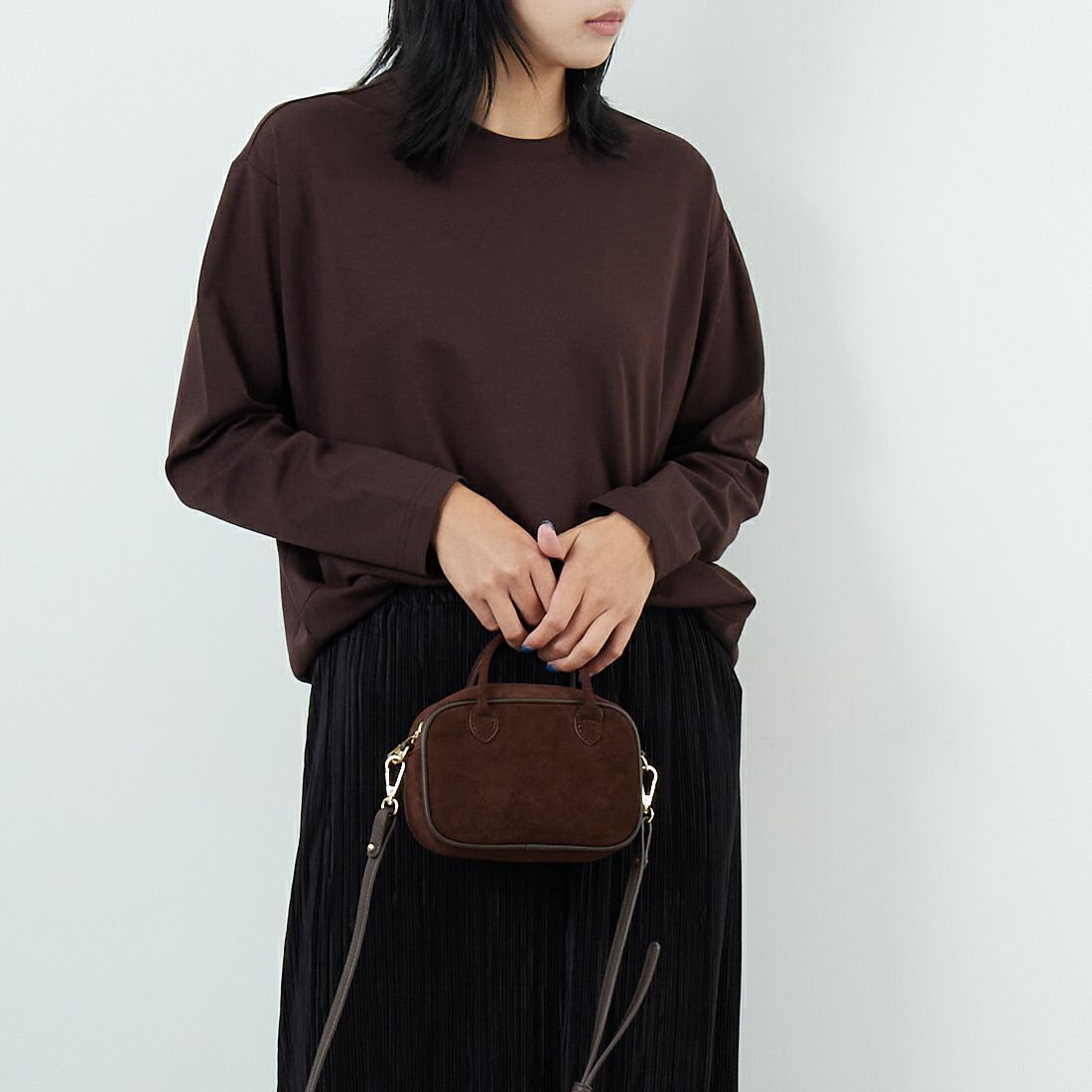 DIGNITE COLLIER [ディニテコリエ] 裾切替長袖カットソー [80990210-2] 037 ﾌﾞﾗｳﾝ