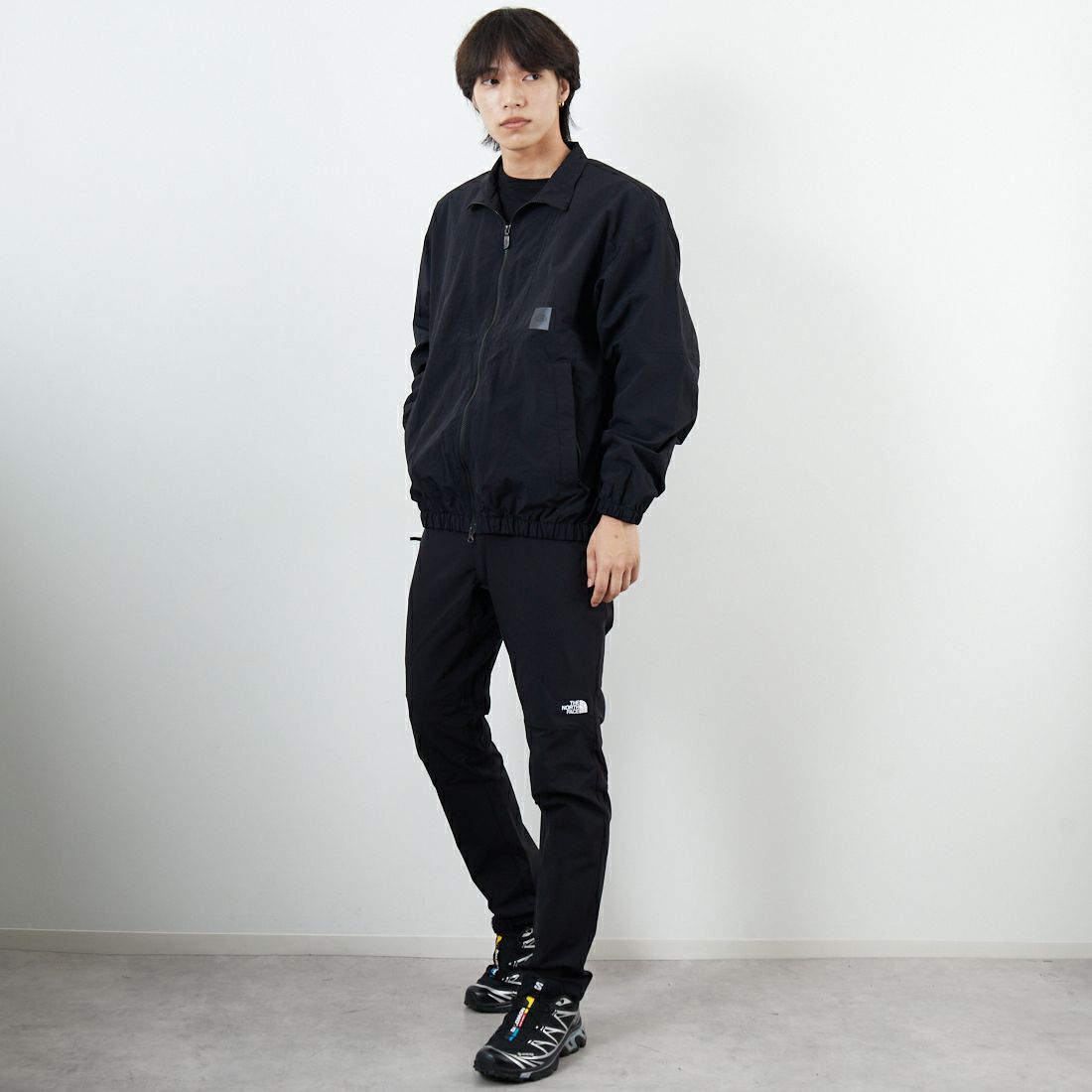 THE NORTH FACE [ザ ノースフェイス] エンライドトラックジャケット [NP22560] K &&モデル身長：179cm 着用サイズ：M&&