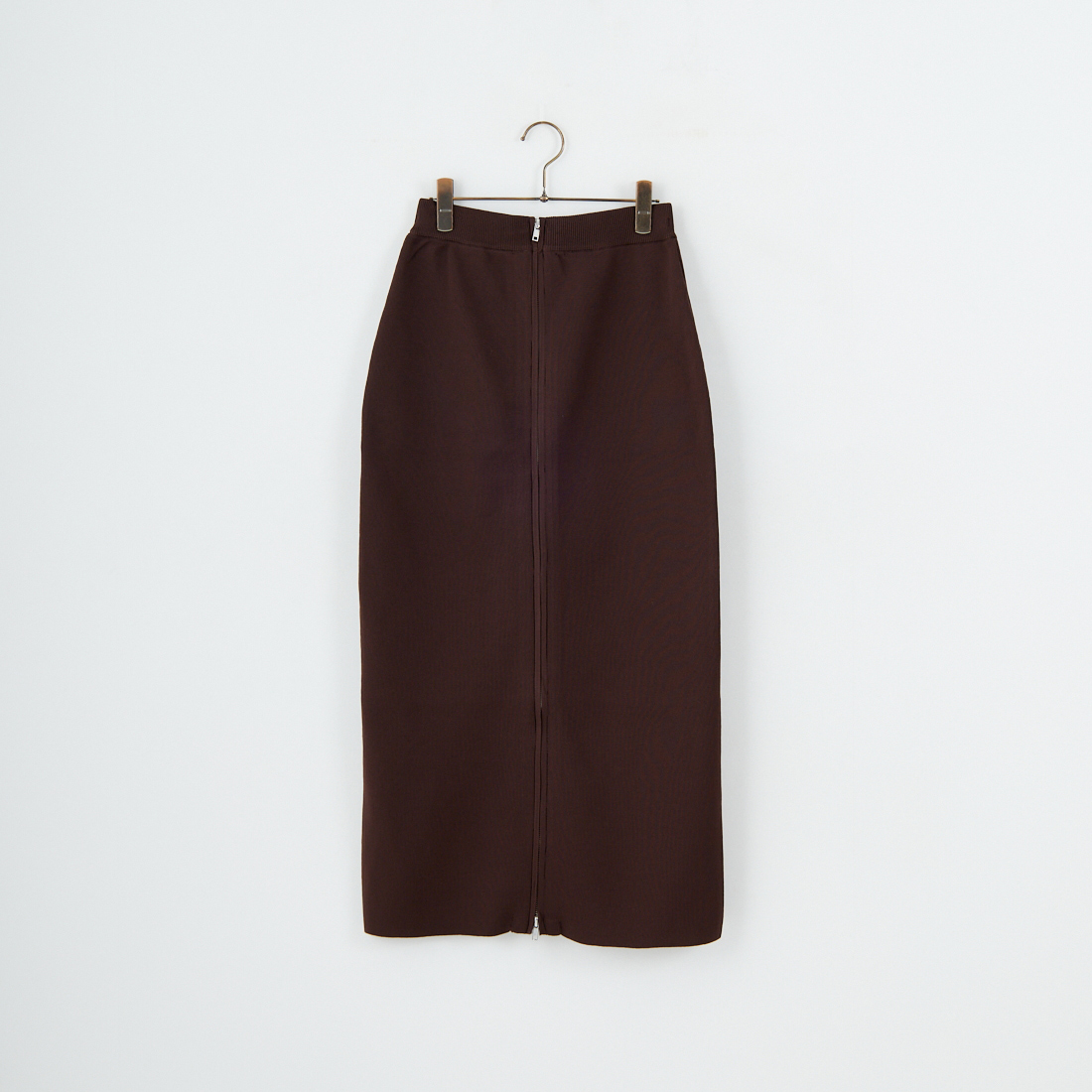 Maison de L'allure [メゾン ドゥ ラリュール] 2WAYジップナローニットスカート [M25131025] 28 BROWN