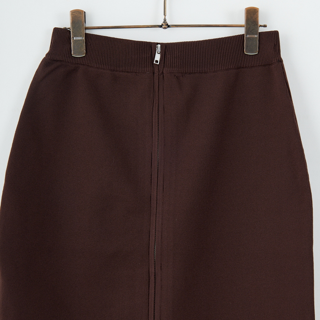 Maison de L'allure [メゾン ドゥ ラリュール] 2WAYジップナローニットスカート [M25131025] 28 BROWN