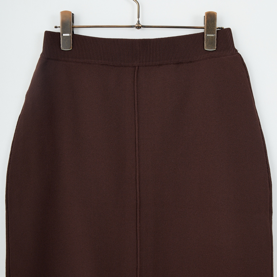 Maison de L'allure [メゾン ドゥ ラリュール] 2WAYジップナローニットスカート [M25131025] 28 BROWN
