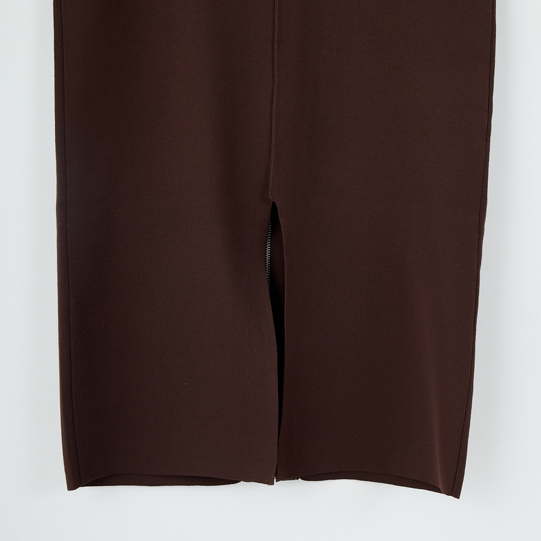 Maison de L'allure [メゾン ドゥ ラリュール] 2WAYジップナローニットスカート [M25131025] 28 BROWN