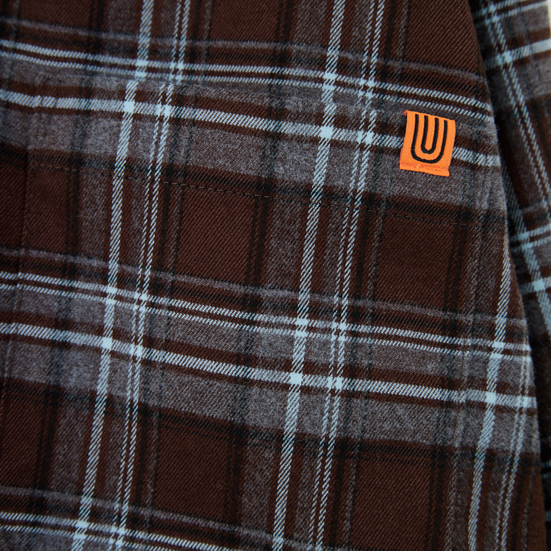 UNIVERSAL OVERALL [ユニバーサルオーバーオール] 別注 ショート丈ビッグポケットシャツ [U2533158IN-JF] BROWN