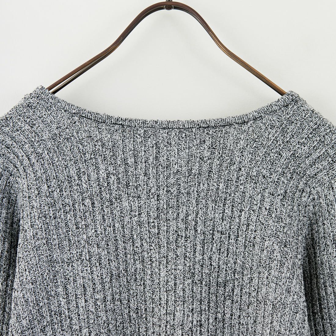 nenom [ネノム] 2WAY メランジリボンニットカーディガン [NE25131026] 09 BLACK