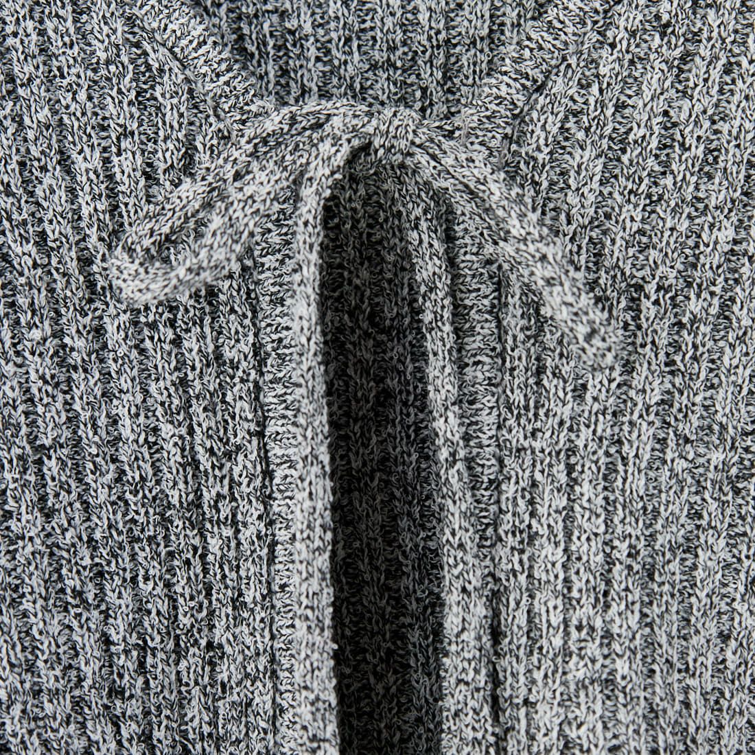 nenom [ネノム] 2WAY メランジリボンニットカーディガン [NE25131026] 09 BLACK