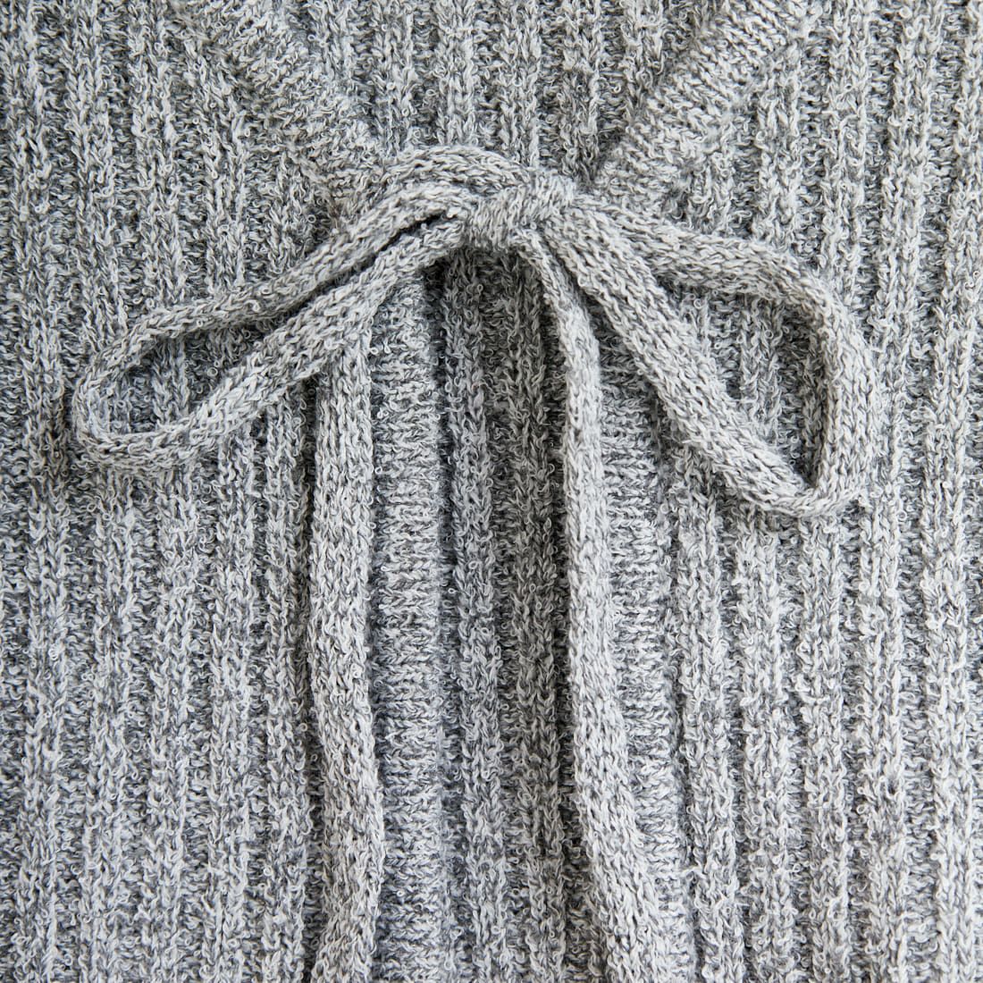 nenom [ネノム] 2WAY メランジリボンニットカーディガン [NE25131026] 07 GRAY