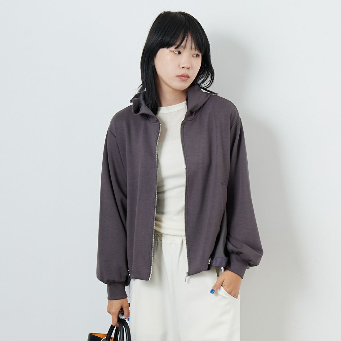 003 ﾁｬｺｰﾙ&&モデル身長：167cm 着用サイズ：F&&