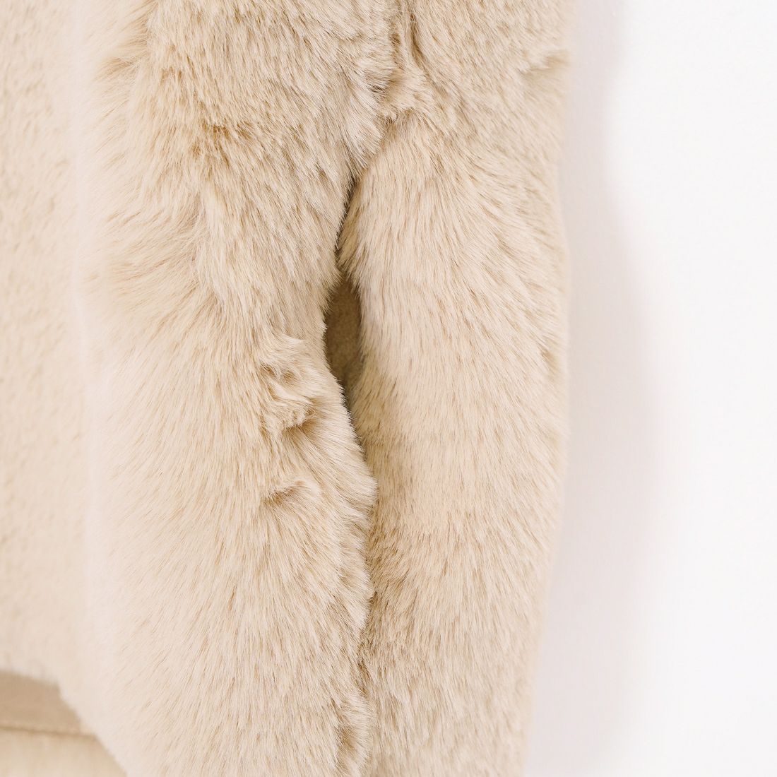 Jeans Factory Clothes [ジーンズファクトリークローズ] エコファーベスト [330021] 153 ﾍﾞｰｼﾞｭ