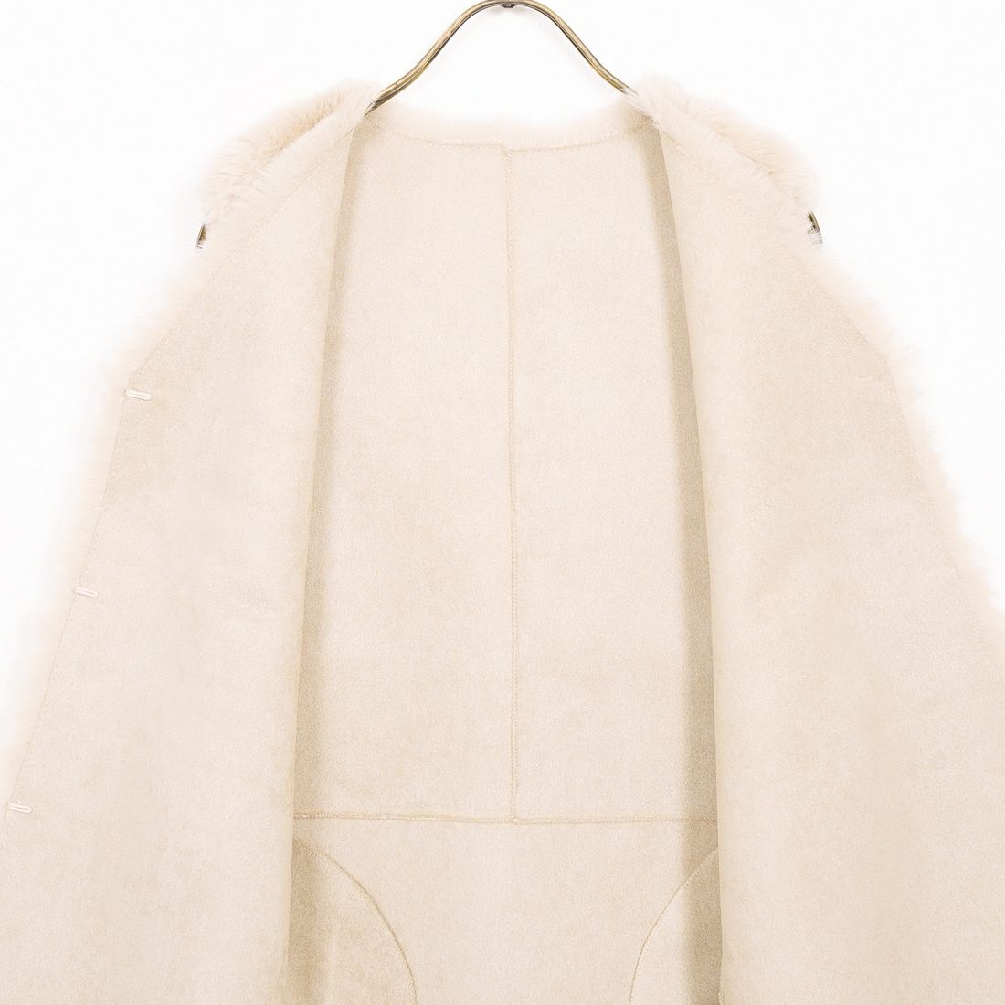 Jeans Factory Clothes [ジーンズファクトリークローズ] エコファーベスト [330021] 153 ﾍﾞｰｼﾞｭ