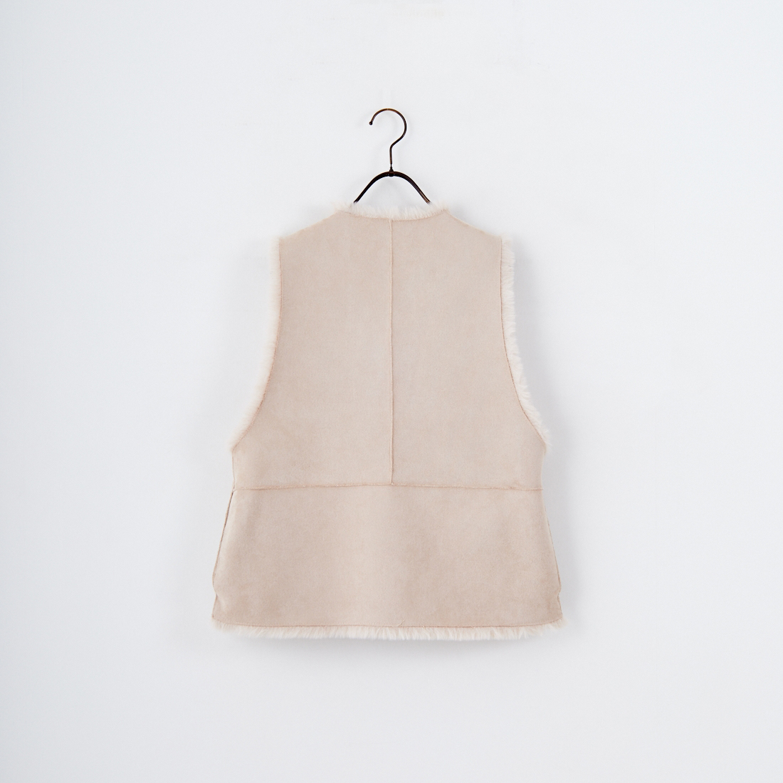 Jeans Factory Clothes [ジーンズファクトリークローズ] エコファーベスト [330021] 153 ﾍﾞｰｼﾞｭ