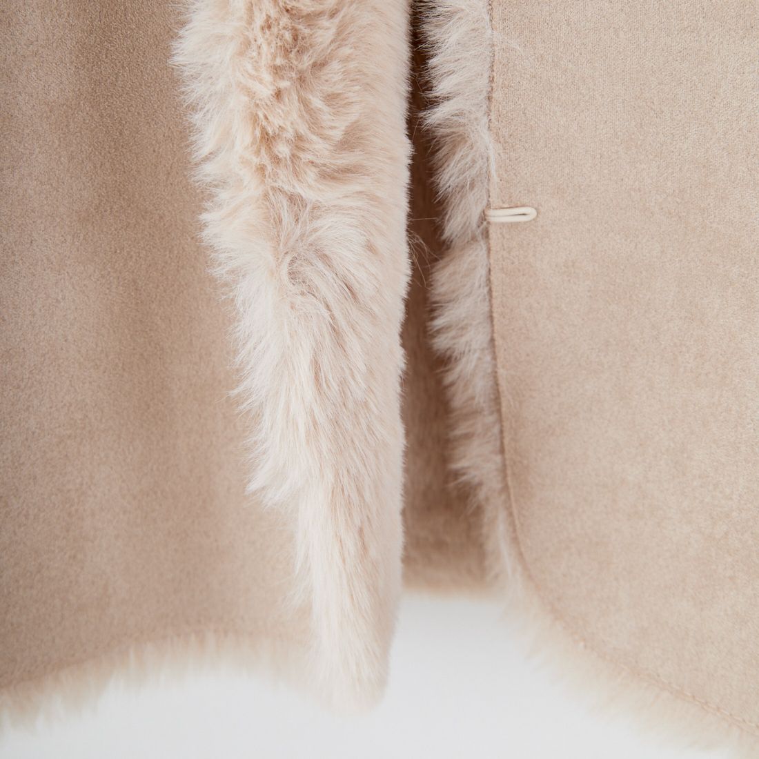 Jeans Factory Clothes [ジーンズファクトリークローズ] エコファーベスト [330021] 153 ﾍﾞｰｼﾞｭ