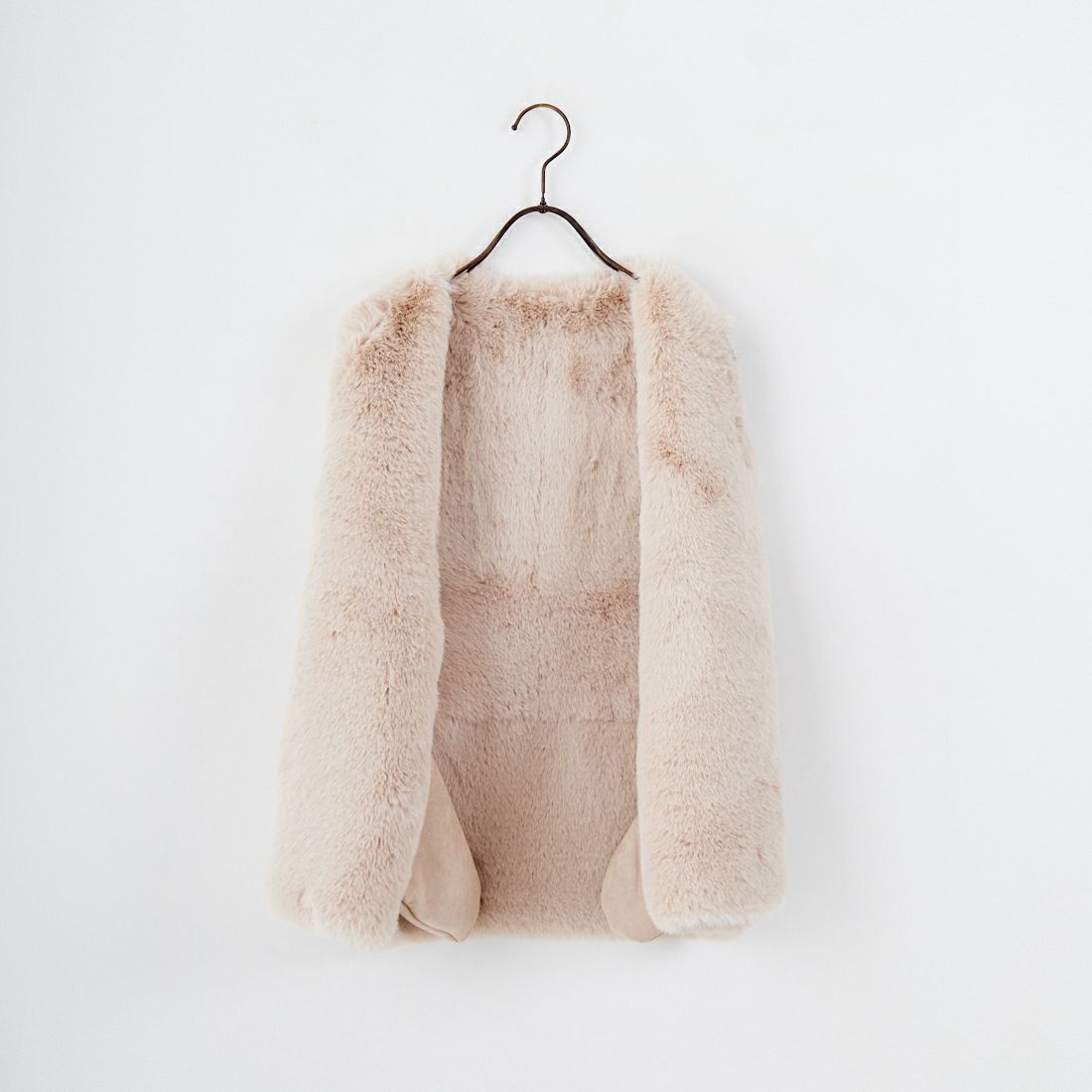 Jeans Factory Clothes [ジーンズファクトリークローズ] エコファーベスト [330021] 153 ﾍﾞｰｼﾞｭ