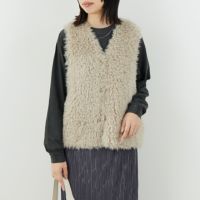 153 ﾍﾞｰｼﾞｭ&&モデル身長：162cm 着用サイズ：F&&