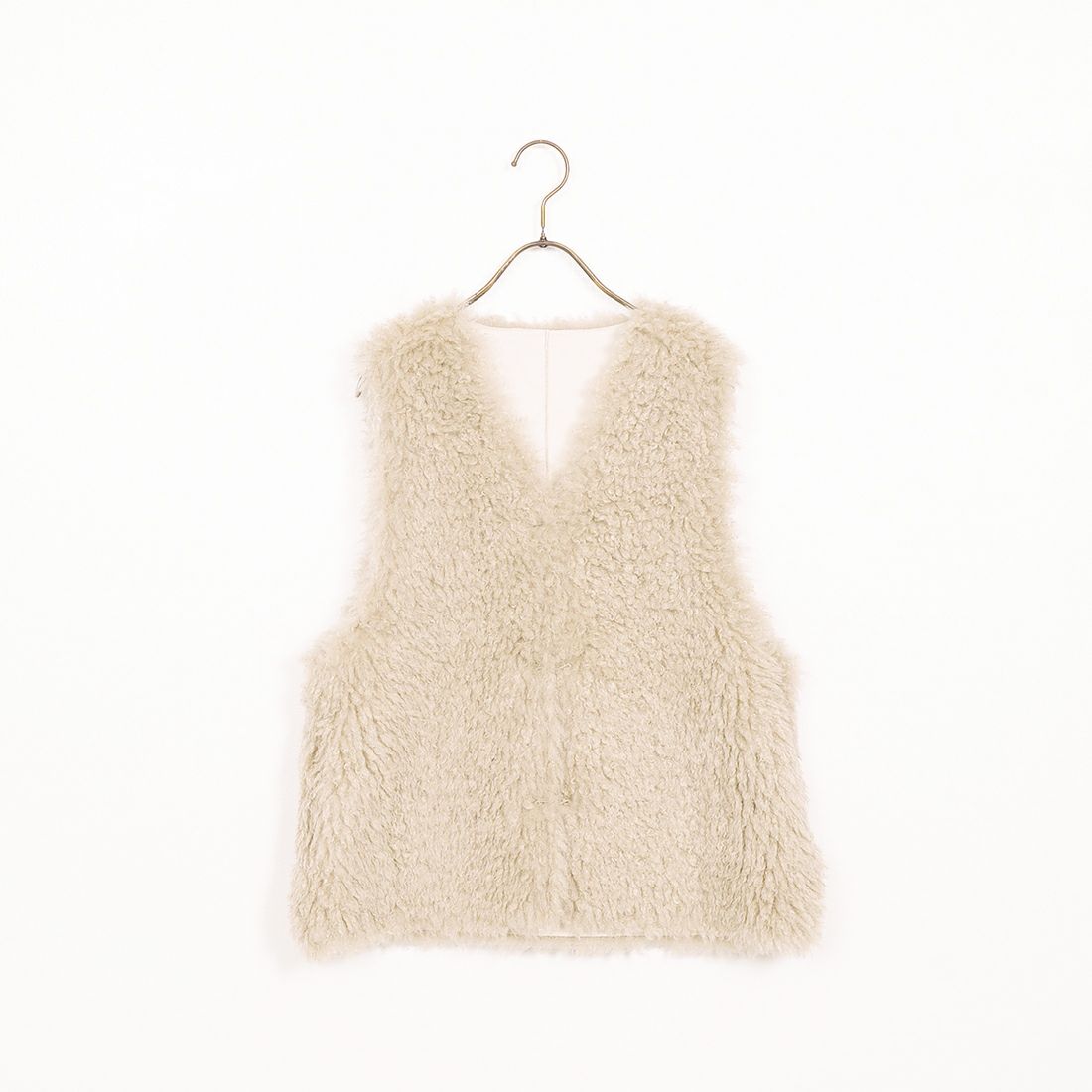 Jeans Factory Clothes [ジーンズファクトリークローズ] プードルファーベスト [330025] 153 ﾍﾞｰｼﾞｭ