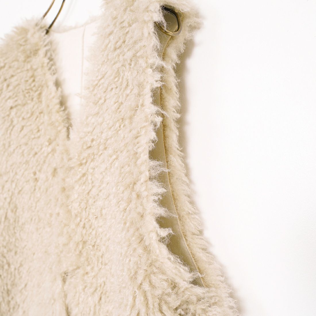 Jeans Factory Clothes [ジーンズファクトリークローズ] プードルファーベスト [330025] 153 ﾍﾞｰｼﾞｭ