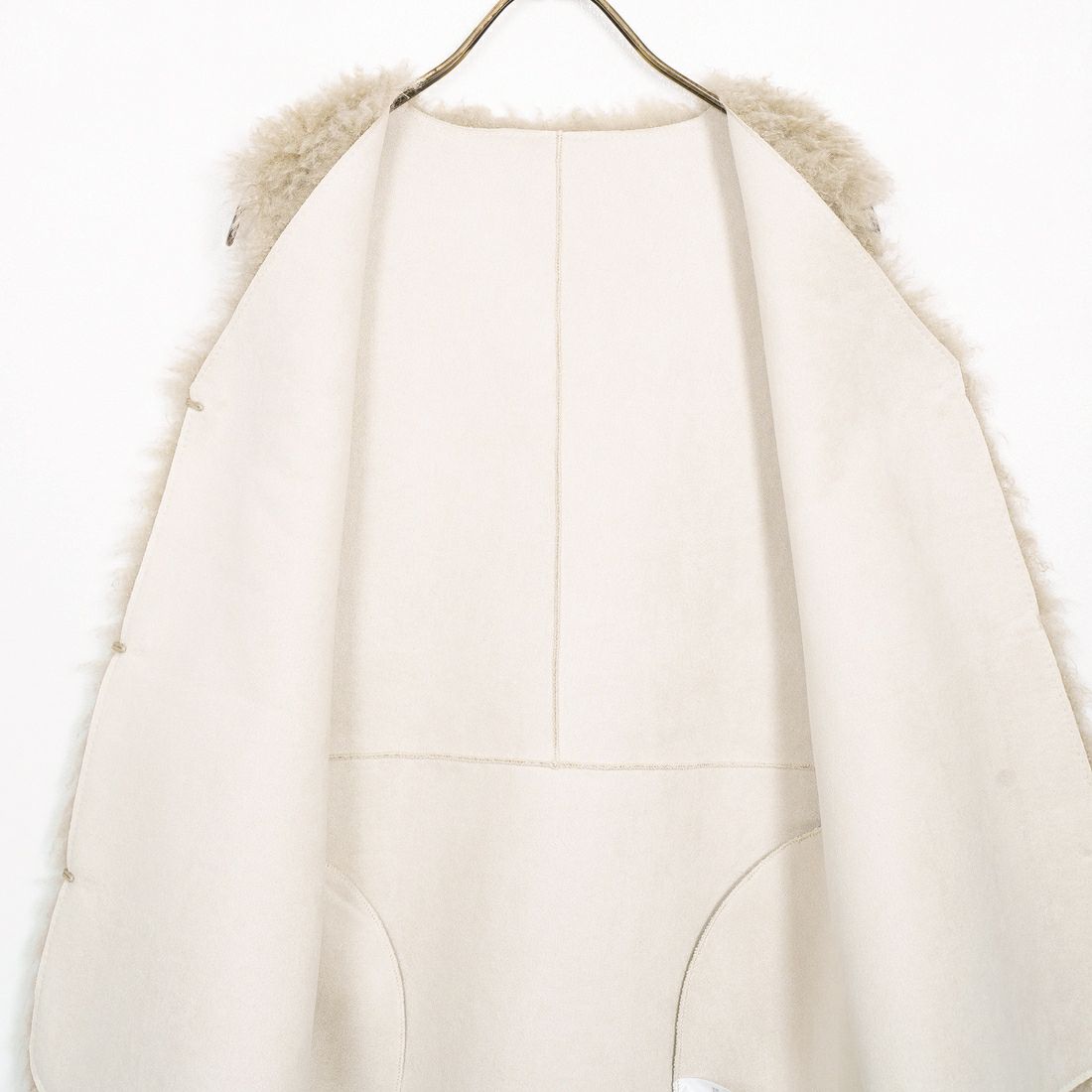 Jeans Factory Clothes [ジーンズファクトリークローズ] プードルファーベスト [330025] 153 ﾍﾞｰｼﾞｭ