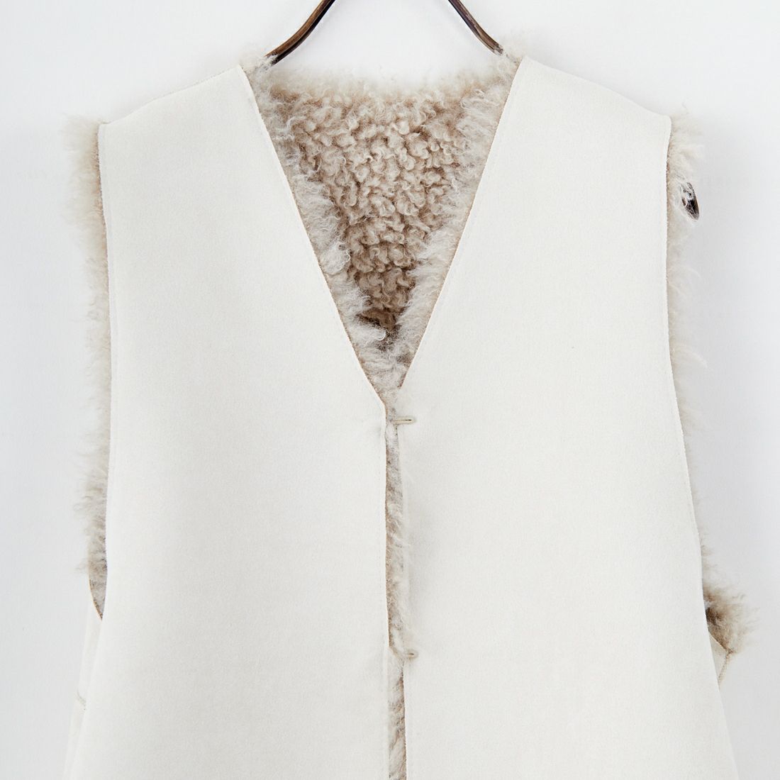 Jeans Factory Clothes [ジーンズファクトリークローズ] プードルファーベスト [330025] 153 ﾍﾞｰｼﾞｭ