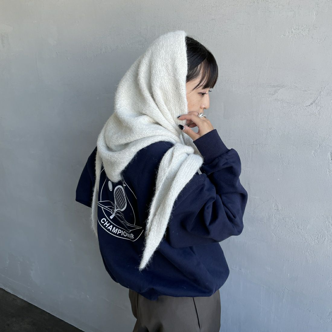 nenom [ネノム] マルチWAYニットスカーフ [NE25131031] 02 NATURAL