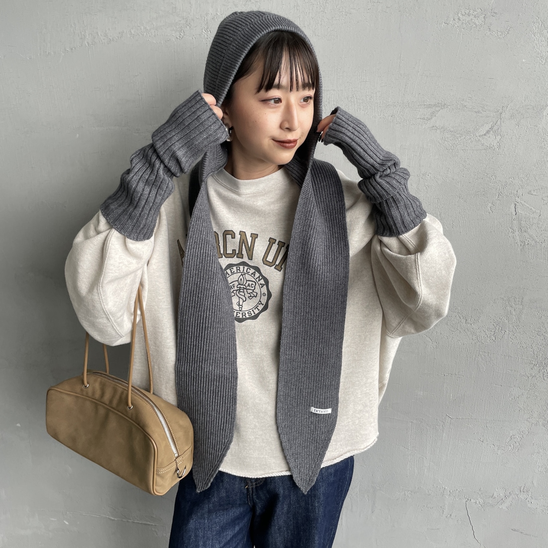 nenom [ネノム] バラクラバフードマフラー [NE25131029] 07 GRAY