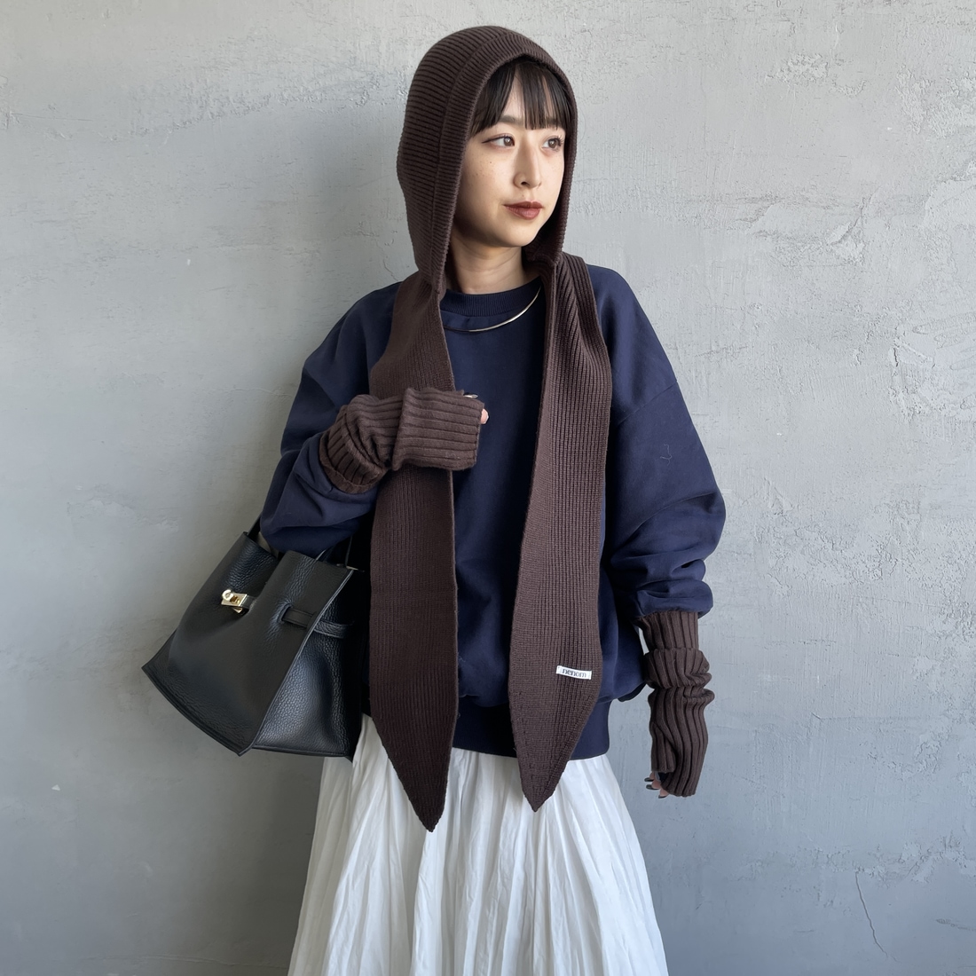 nenom [ネノム] バラクラバフードマフラー [NE25131029] 28 BROWN