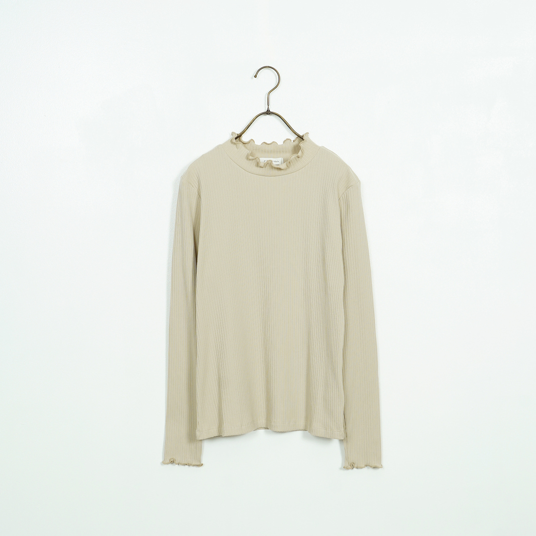 Jf Ready Made [ジェイエフレディメイド] ランダムテレコメローハイネックTシャツ [3104107] 714 ｸﾞﾚｰﾍﾞ