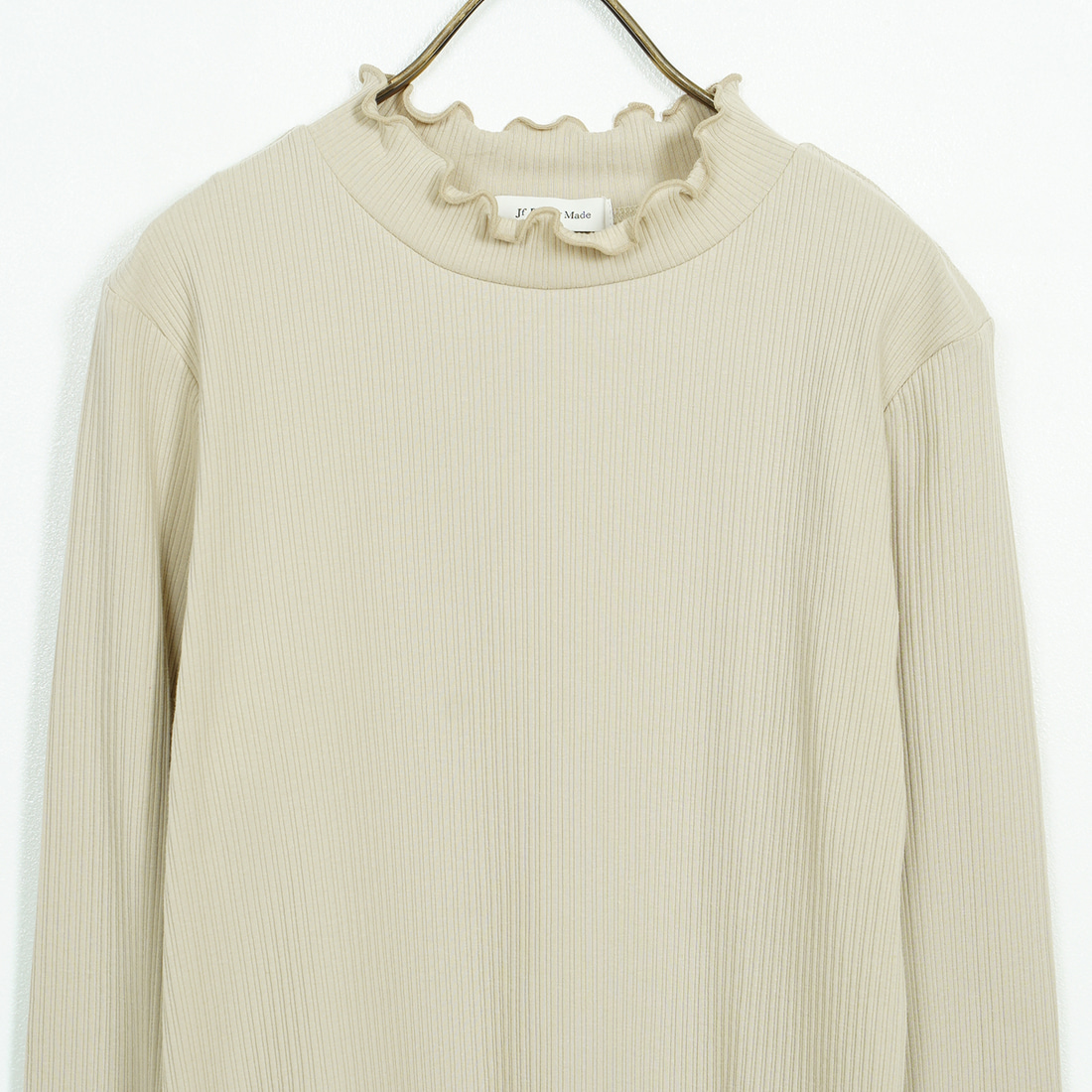 Jf Ready Made [ジェイエフレディメイド] ランダムテレコメローハイネックTシャツ [3104107] 714 ｸﾞﾚｰﾍﾞ