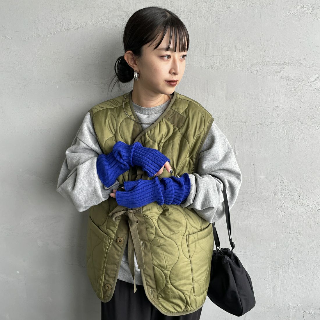 nenom [ネノム] ニットアームウォーマー [NE24131026] 12 BLUE