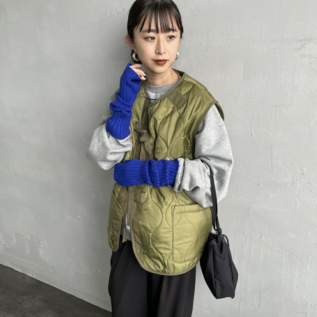 nenom [ネノム] ニットアームウォーマー [NE24131026] 12 BLUE